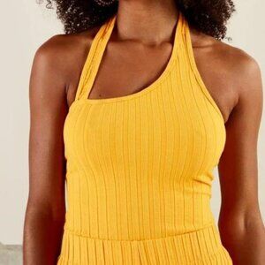 Simon Miller Yellow Ribbed Tank Top
